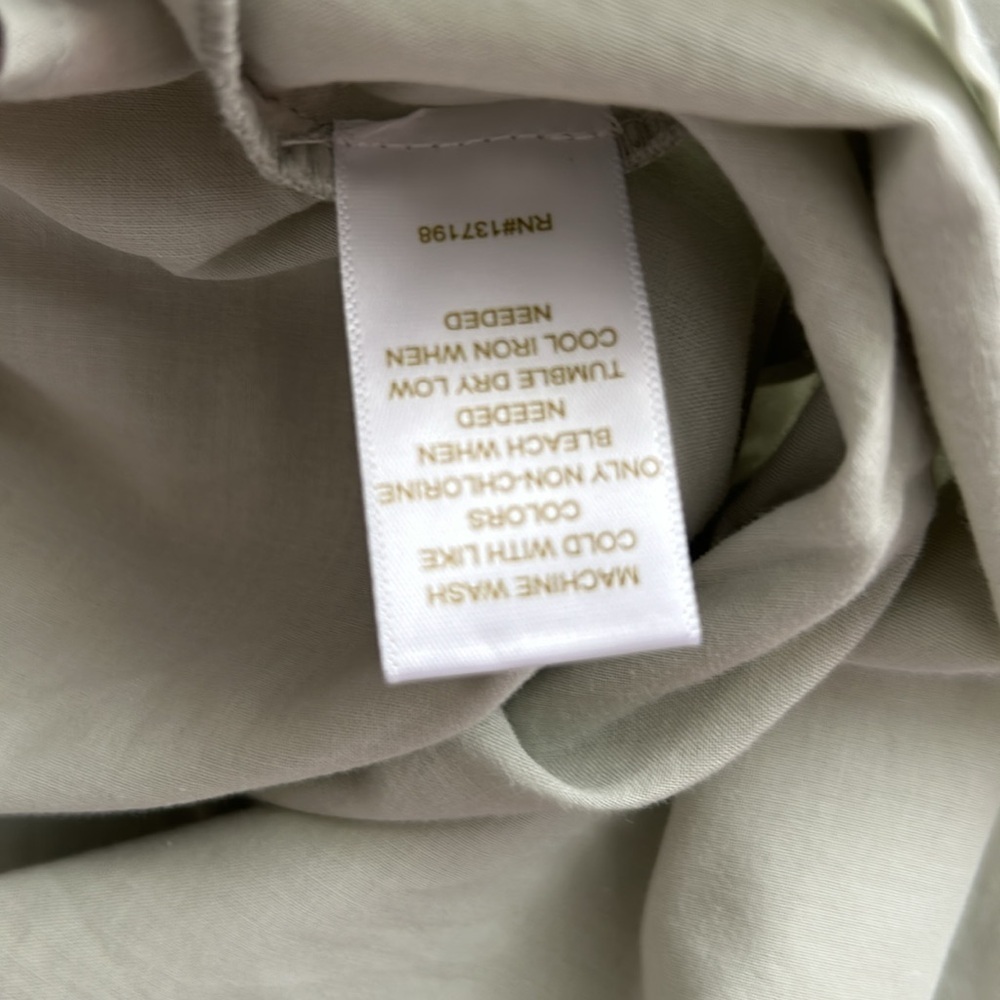 Caroline  Constas Sage Green Embroidered Women's Top 100% cotton - Picture 8 of 11